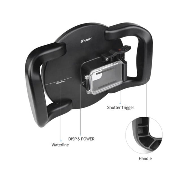 SHOOT Dual Handheld 6" Dome Port for Osmo Action 1