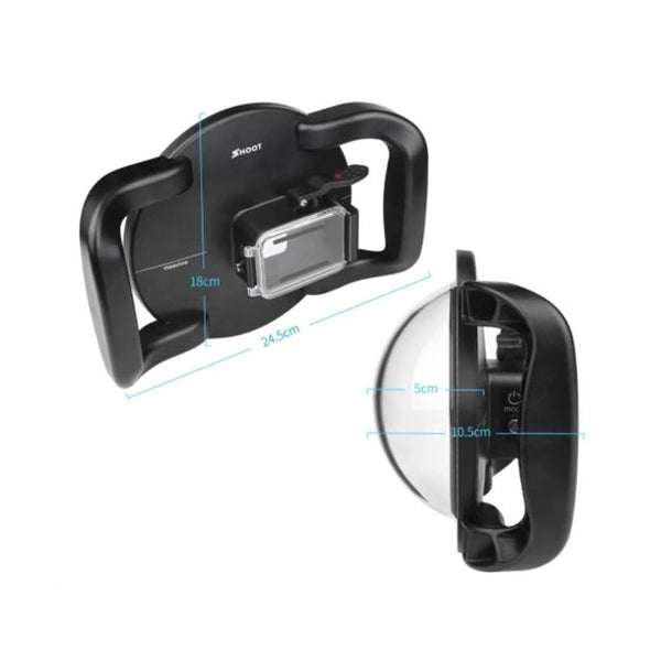 SHOOT Dual Handheld 6" Dome Port for Osmo Action 1