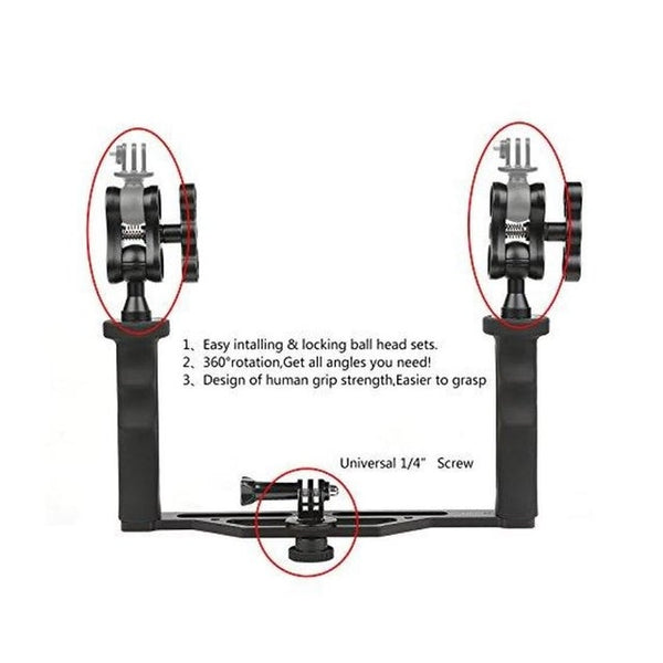 Underwater Light & Handheld Camera Stabilizer Kit