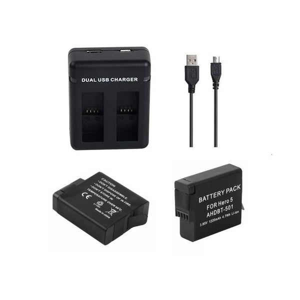 Battery Kit for GoPro Hero 5/6/7 Black & Hero (2018)