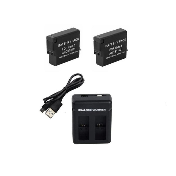 Battery Kit for GoPro Hero 5/6/7 Black & Hero (2018)