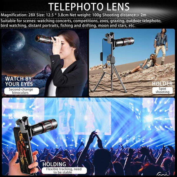 4 in 1 Phone Lens Set